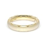 Satin Finish Wedding Band in 18kt Yellow Gold