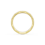 Satin Finish Wedding Band in 18kt Yellow Gold