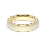 Satin Finish Wedding Band in 18kt Yellow Gold