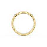 Satin Finish Wedding Band in 18kt Yellow Gold