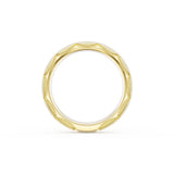 Satin Finish Wedding Band in 18kt Yellow Gold