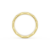 Satin Finish Wedding Band in 18kt Yellow Gold