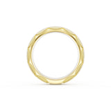 Satin Finish Wedding Band in 18kt Yellow Gold