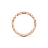 Satin Finish Wedding Band in 18kt Rose Gold