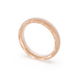 Satin Finish Wedding Band in 18kt Rose Gold
