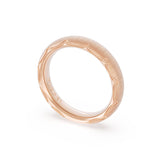 Satin Finish Wedding Band in 18kt Rose Gold
