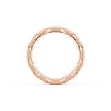 Satin Finish Wedding Band in 18kt Rose Gold
