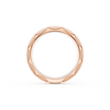 Satin Finish Wedding Band in 18kt Rose Gold