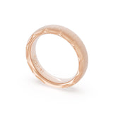 Satin Finish Wedding Band in 18kt Rose Gold