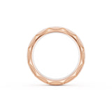 Satin Finish Wedding Band in 18kt Rose Gold