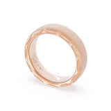 Satin Finish Wedding Band in 18kt Rose Gold
