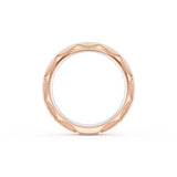 Satin Finish Wedding Band in 18kt Rose Gold