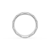 Satin Finish Wedding Band in Platinum