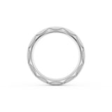 Satin Finish Wedding Band in Platinum