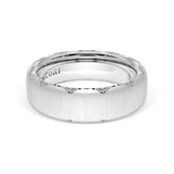 Satin Finish Wedding Band in Platinum