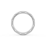 Satin Finish Wedding Band in Platinum