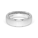 Satin Finish Wedding Band in Platinum