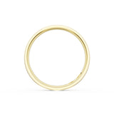 Flat High Polish Finish Wedding Band in 18kt Yellow Gold & 18kt White Gold