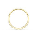 Flat Satin Finish Wedding Band in 18kt Yellow Gold & Platinum