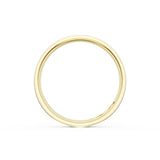 Flat Satin Finish Wedding Band in 18kt Yellow Gold & Platinum