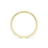 Flat Brush Finish Wedding Band in 18kt Yellow Gold & Platinum
