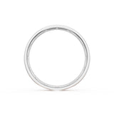 Flat High Polish Finish Wedding Band in 18kt White Gold & 18kt Rose Gold