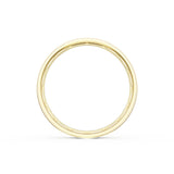 Flat High Polish Finish Wedding Band in 18kt Yellow Gold & 18kt White Gold