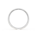 Flat High Polish Finish Wedding Band in Platinum & 18kt Yellow Gold
