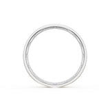 Flat High Polish Finish Wedding Band in Platinum & 18kt Yellow Gold