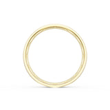 Flat High Polish Finish Wedding Band in 18kt Yellow Gold & Platinum