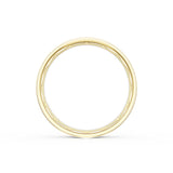 Flat High Polish Finish Wedding Band in 18kt Yellow Gold & Platinum