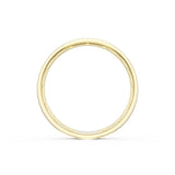 Flat Satin Finish Wedding Band in 18kt Yellow Gold & Platinum