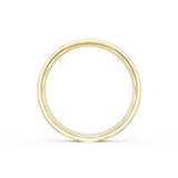 Flat Satin Finish Wedding Band in 18kt Yellow Gold & Platinum