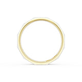 Brush Finish Faceted Wedding Band in 18kt Yellow Gold & 18kt White Gold