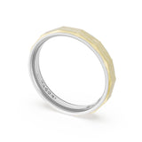 brush-finish-faceted-wedding-band-in-platinum-&-18kt-yellow-gold-1674ptyb