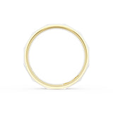 High Polish Finish Faceted Wedding Band in 18kt Yellow Gold & Platinum
