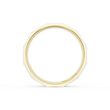 Satin Finish Faceted Wedding Band in 18kt Yellow Gold & 18kt White Gold
