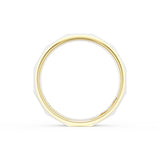 Satin Finish Faceted Wedding Band in 18kt Yellow Gold & Platinum