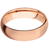 14K Rose Gold + Satin Finish