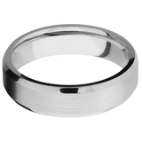 14K White Gold + Satin , Polish Finish