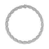 Multi Petal Diamond Necklace in Platinum