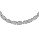 Multi Petal Diamond Necklace in Platinum