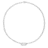 Silver Large Link Pendant