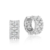 Geometric Earring in Platinum