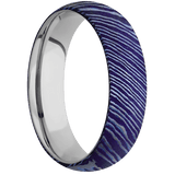 Titanium Damascus + Satinetched Finish + Titanium