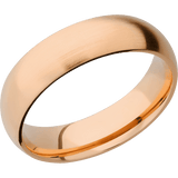 14K Rose Gold + Satin Finish