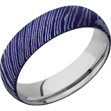 Titanium Damascus + Satinetched Finish + Titanium