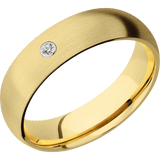 14K Yellow Gold + Satin Finish