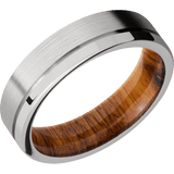 Titanium + Satin , Polish Finish + Desert Iron Wood