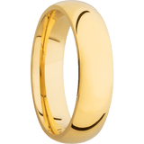 14K Yellow Gold + Polish Finish
